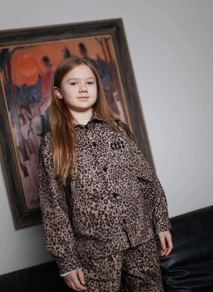 Cos I Said So - Overshirt con logo de leopardo | Marrón