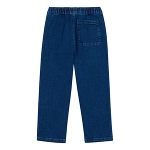 Petit Bateau - Organik Pamuk Bağcıklı Jean | Mavi