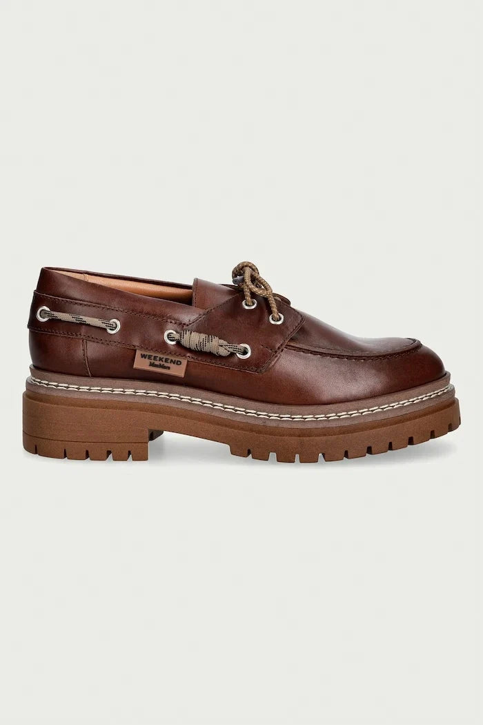 Mocasín de cuero para mujer Weekend Max Mara