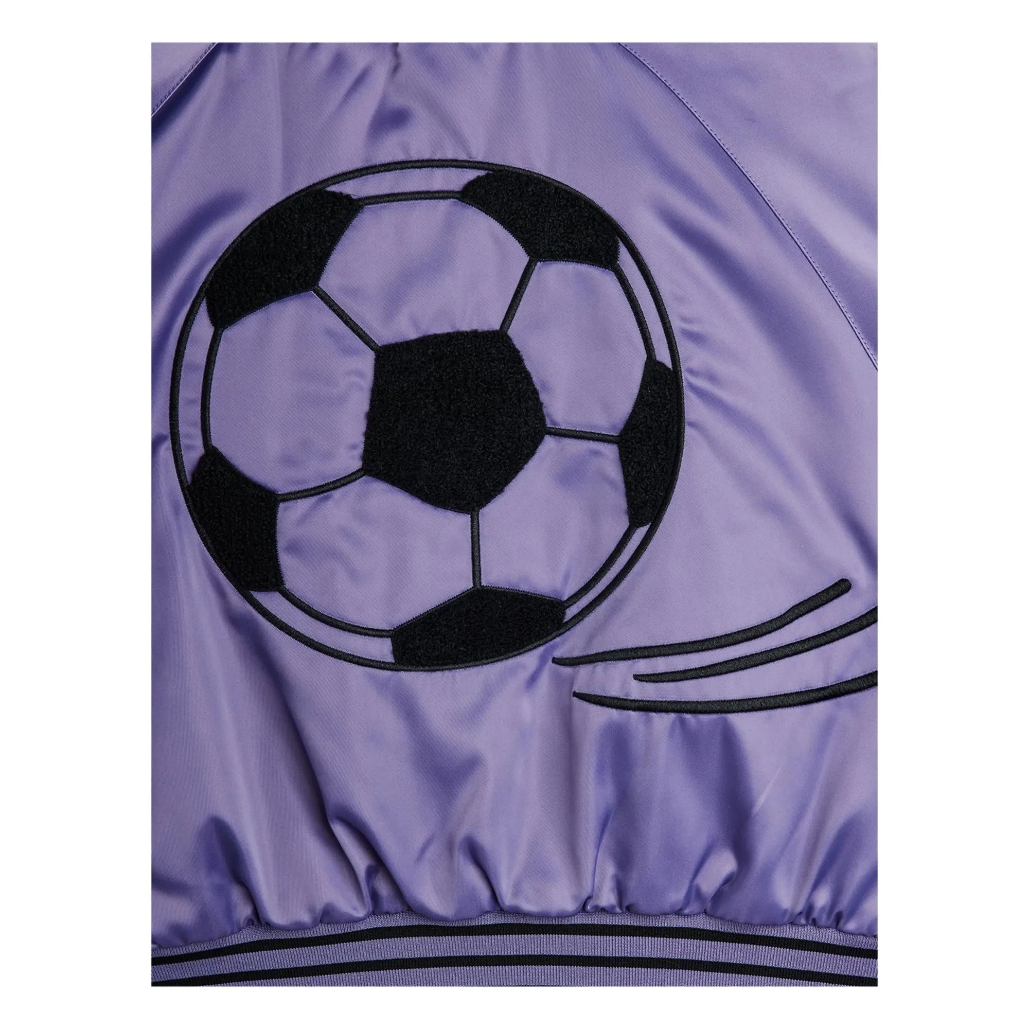 Mini Rodini - Bomber de fútbol de satén Fibras recicladas | Morado