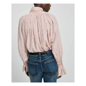 Laurence Bras - Blusa de algodón a rayas Wheela | Beige