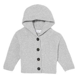 Bompard - Chaleco con capucha de cachemira | Gris