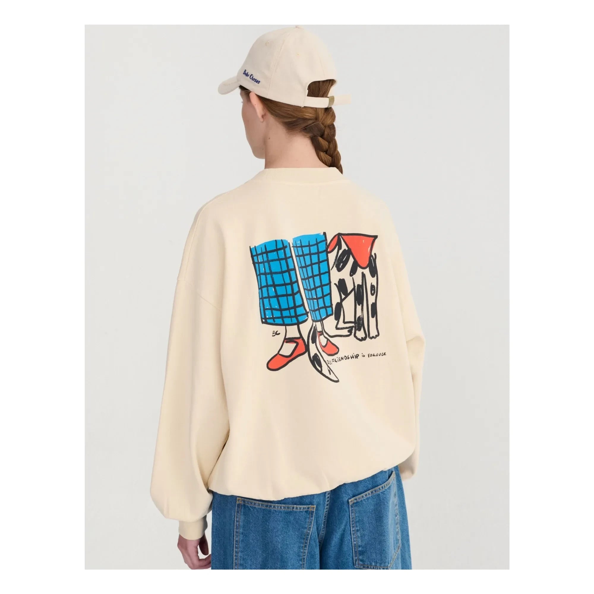 Bobo Choses - Sudadera de algodón orgánico Dog Friends | Crudo