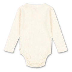 Konges Sløjd - Body de algodón orgánico acanalado Minnie | Crudo