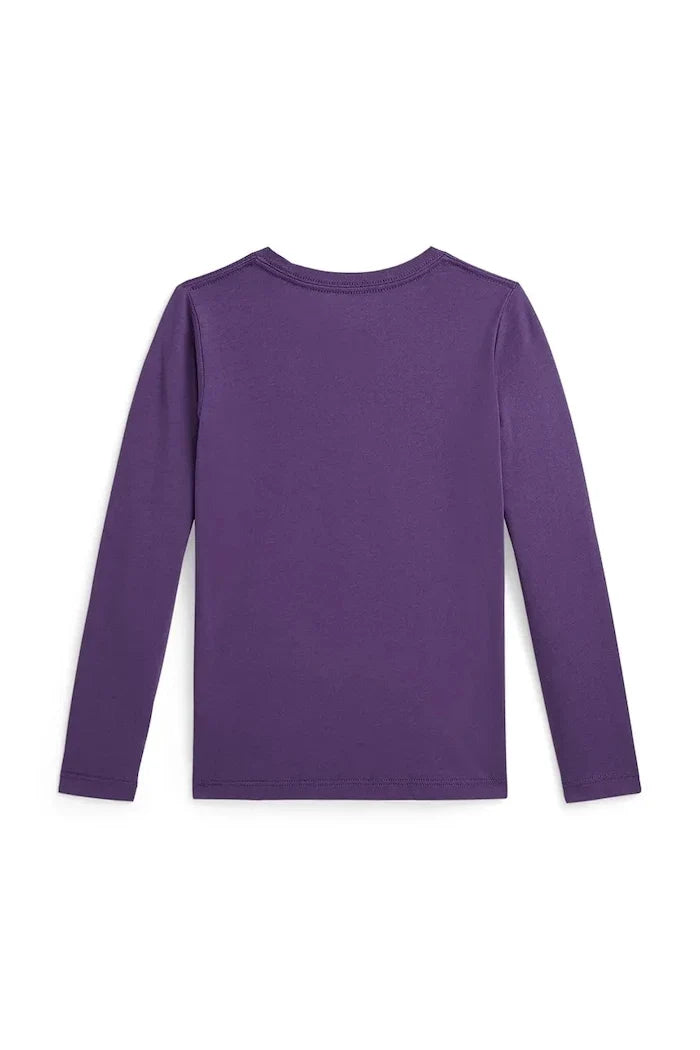 Blusa de manga larga de algodón para niños