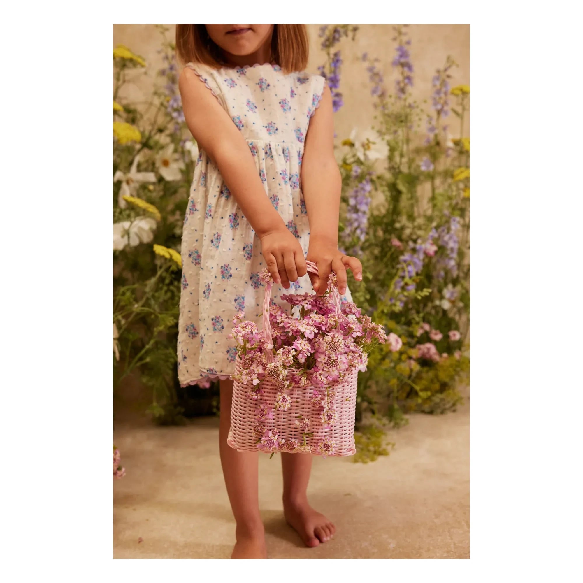 Louise Misha - Vestido de tirantes Aloisa Fleurie | Crema