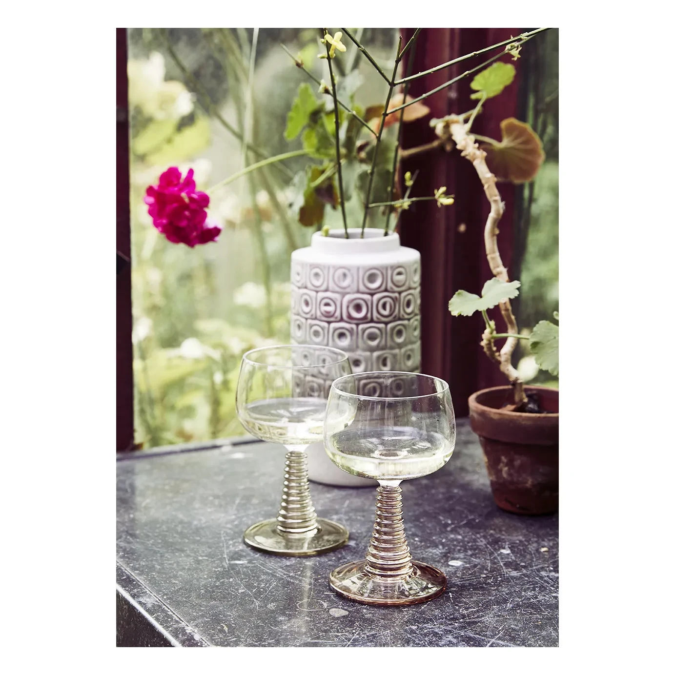 HKliving - Copa de vino Swirl | Nude