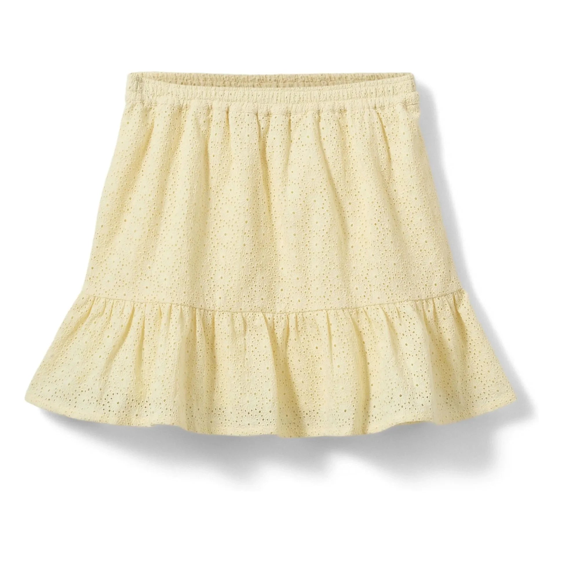 Sofie Schnoor - Minifalda con Volantes Adrienne | Amarillo Pálido