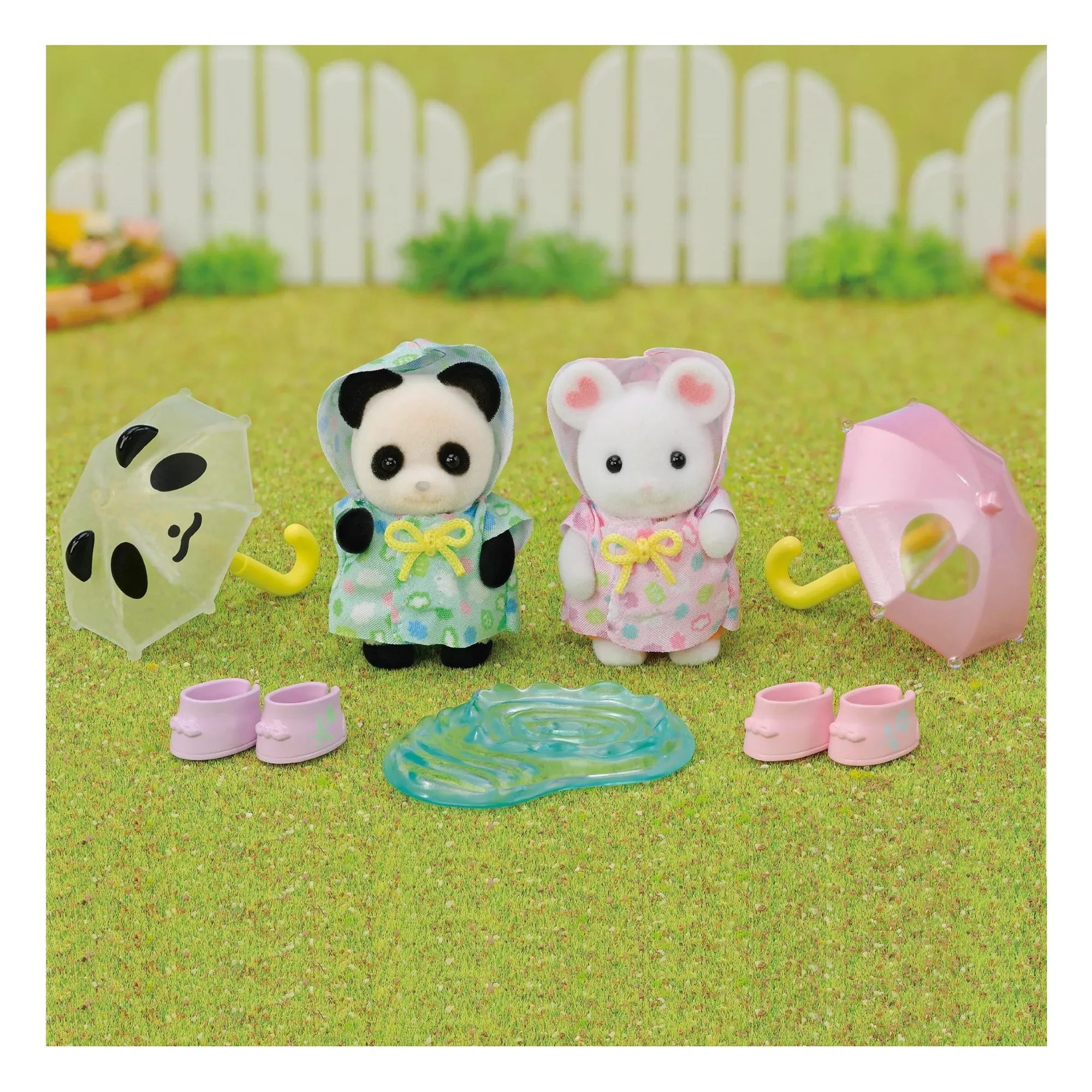 Sylvanian Families - Bebés con impermeable (pack de 2)