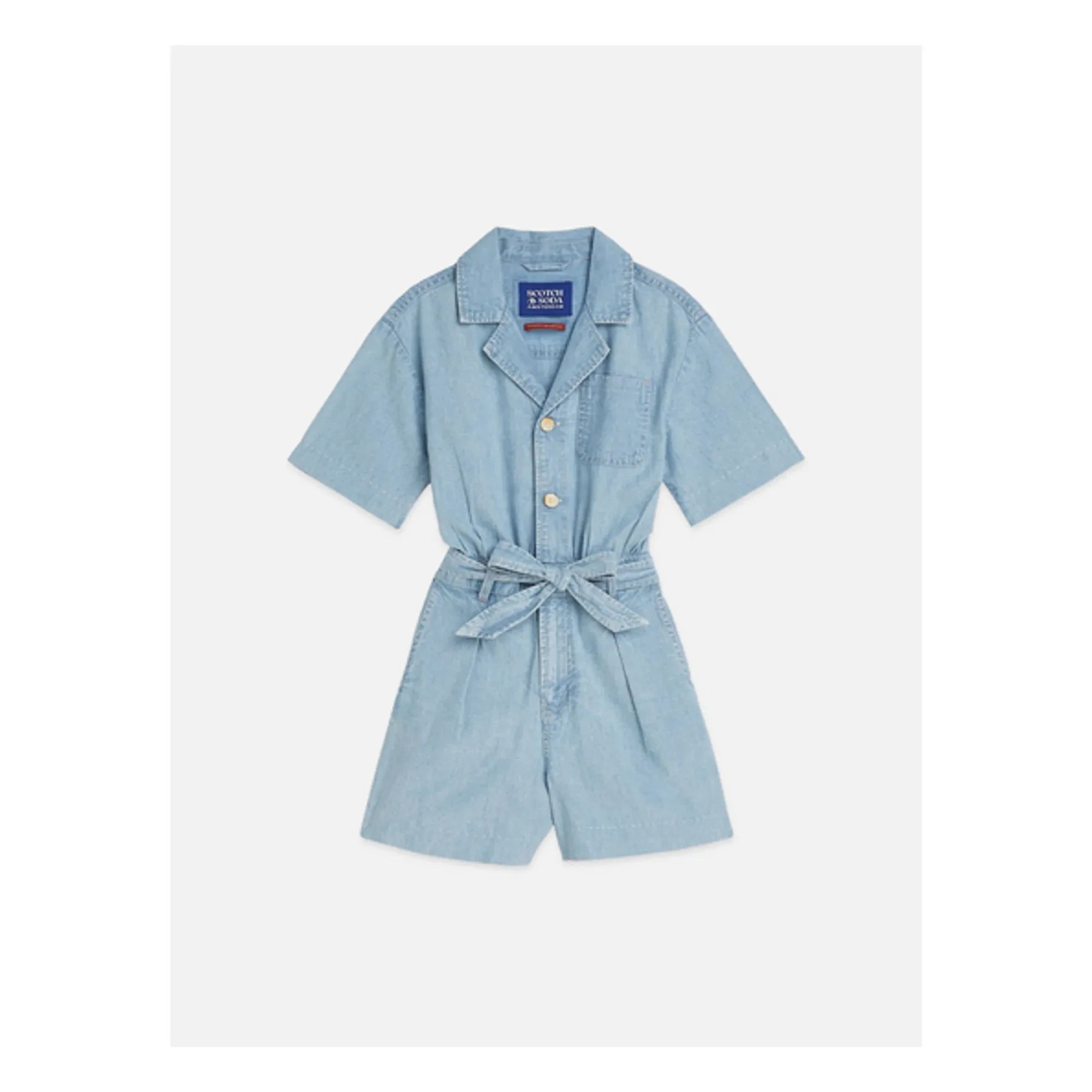 Scotch & Soda - Mono corto chambray | Azul claro