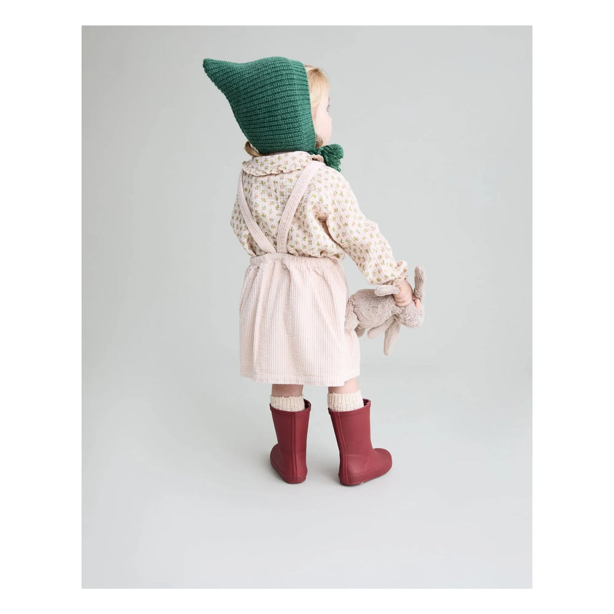 Búho - Vestido de terciopelo | Rosa claro