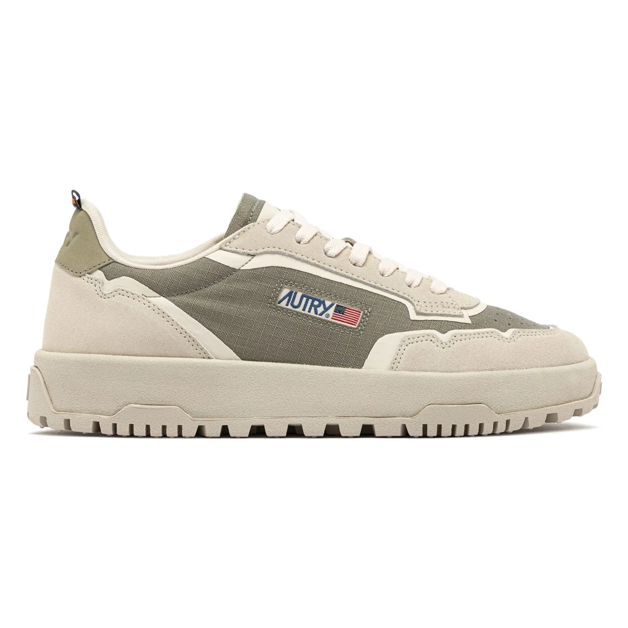 Autry - Zapatillas deportivas bajas de cordura y ante Wildplace | Caqui claro