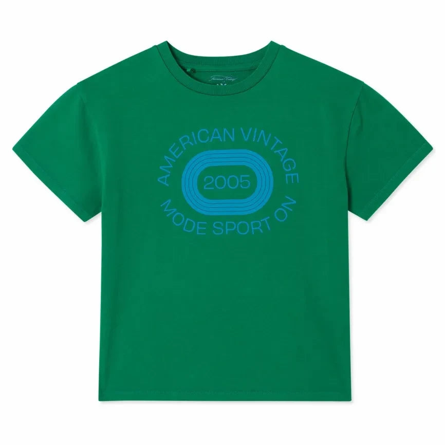 American Vintage - Fizvalley 2006 Logo Camiseta | Verde