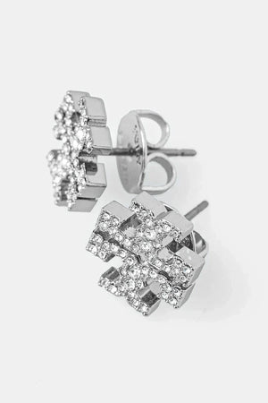 Pendientes Kira Pave Stud de Tory Burch