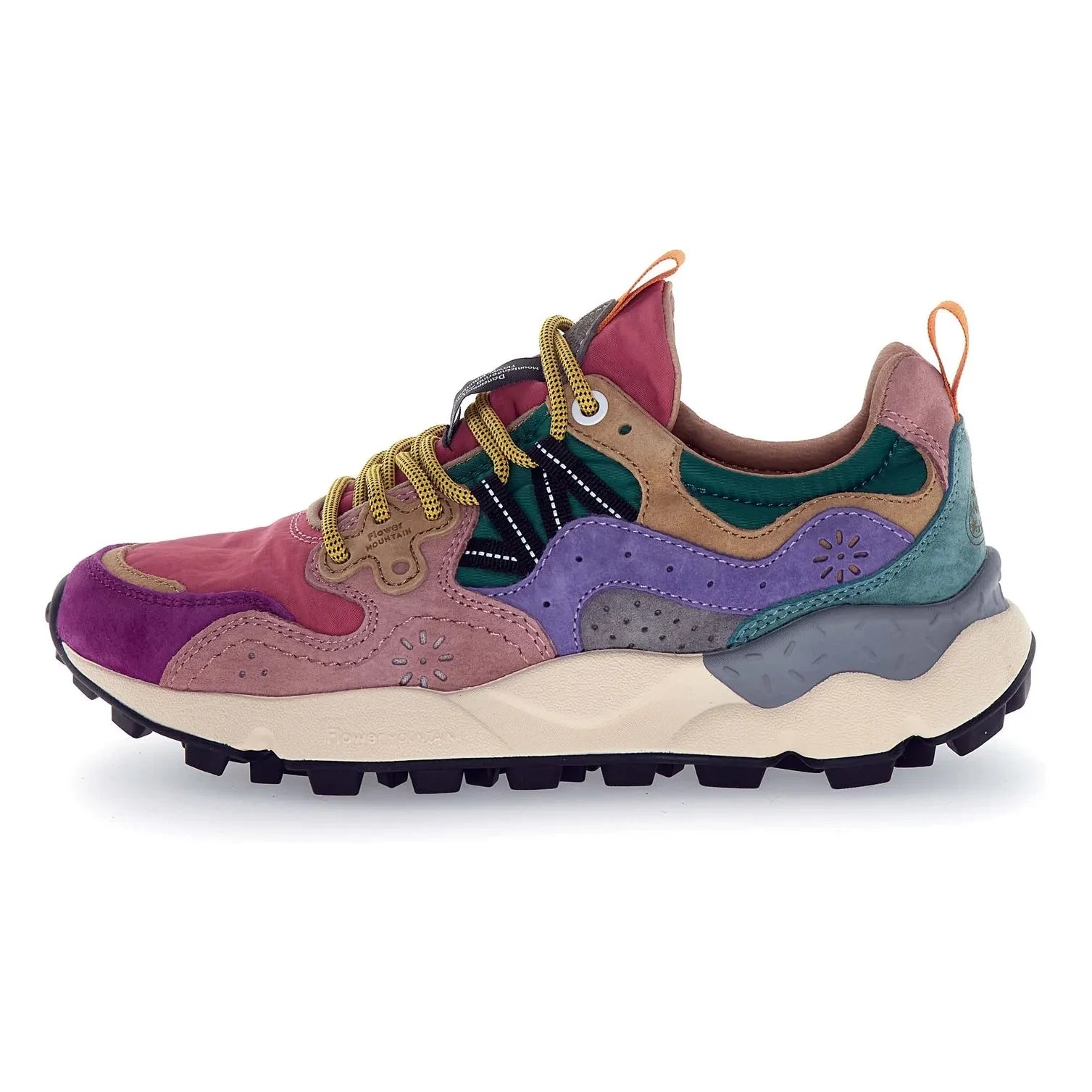 Flower Mountain - Yamano 3 Süet ve Naylon Sneakers | Pembe