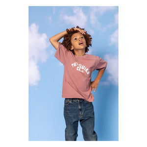 Hundred Pieces - Camiseta de algodón orgánico Finn | Ciruela