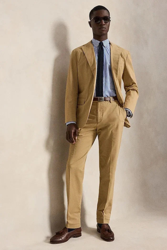 Camisa de algodón elástico para hombre Polo Ralph Lauren
