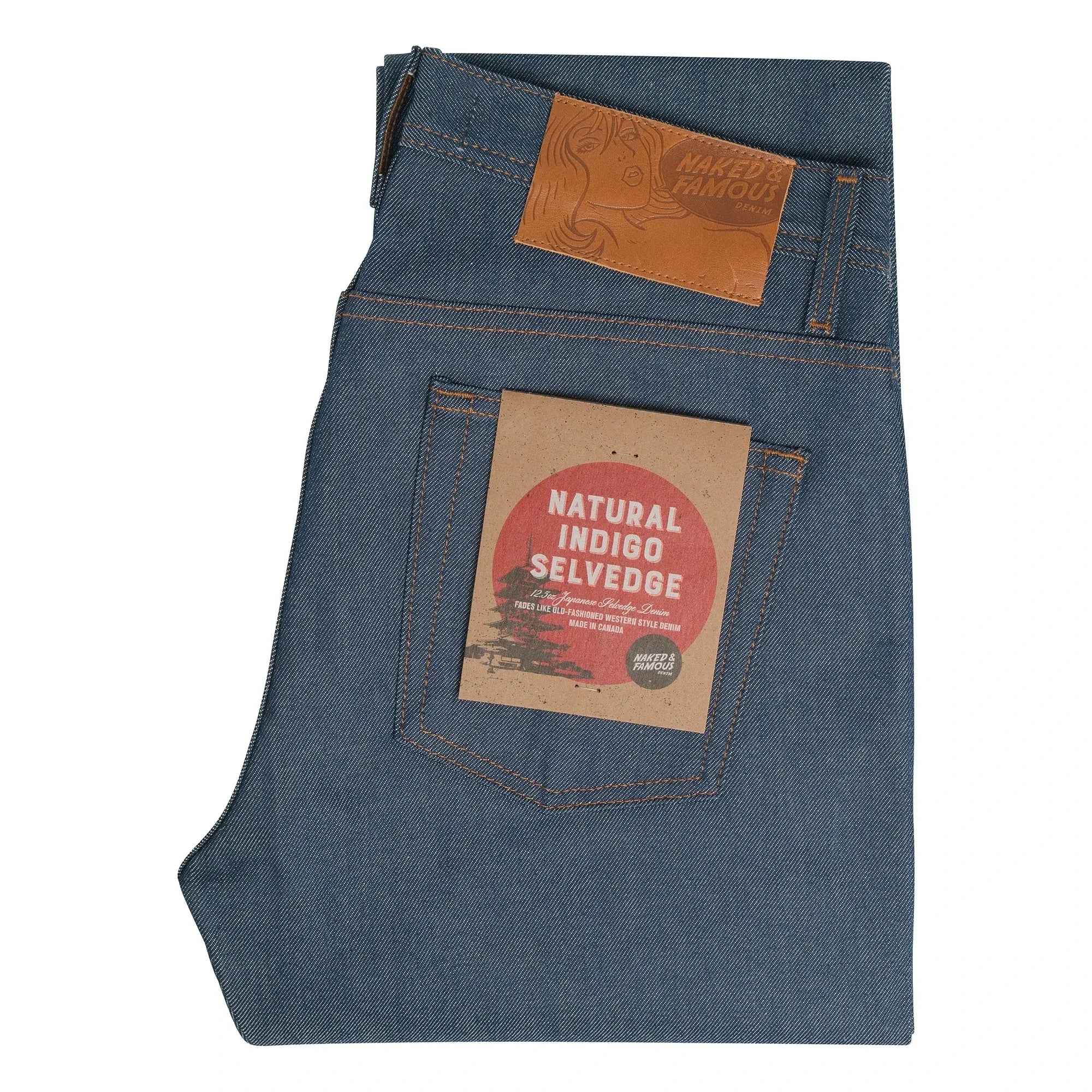 Naked & Famous - Vaqueros Weird Guy Natural Indigo Selvedge | Índigo
