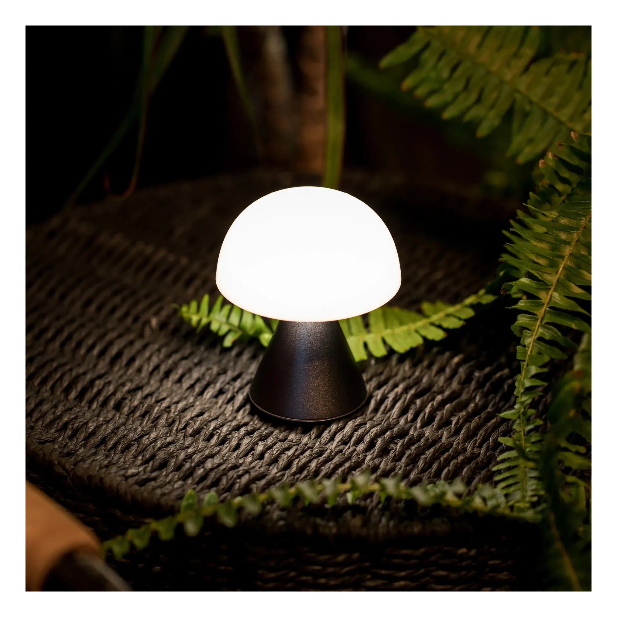 Lexon - Lámpara de mesa LED Mina Mini | Gris Acero