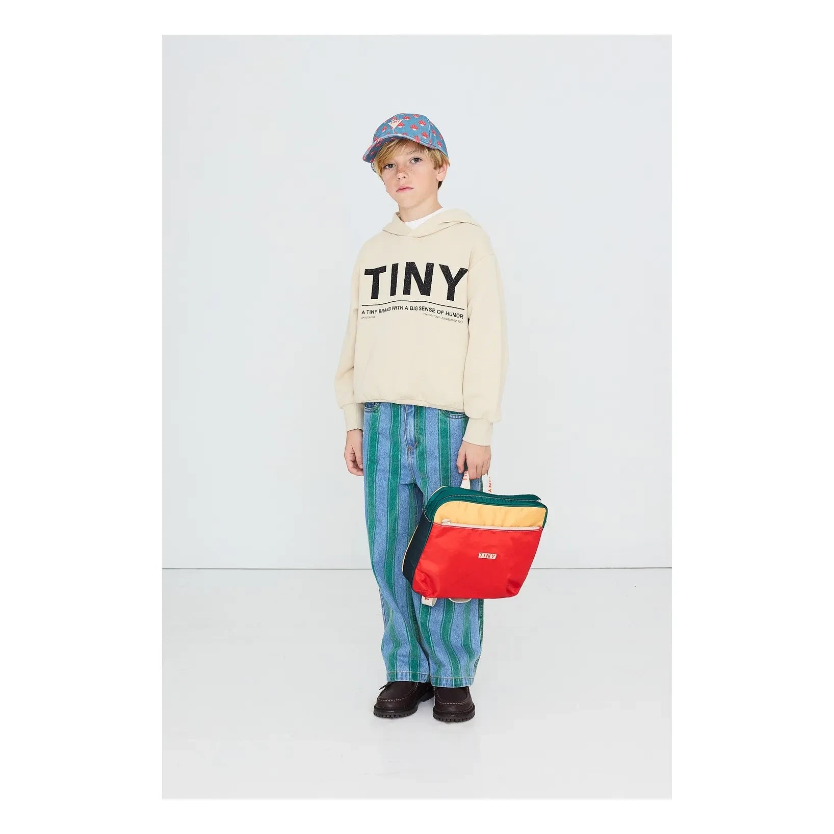Tinycottons - Mochila con bloques de color | Roja