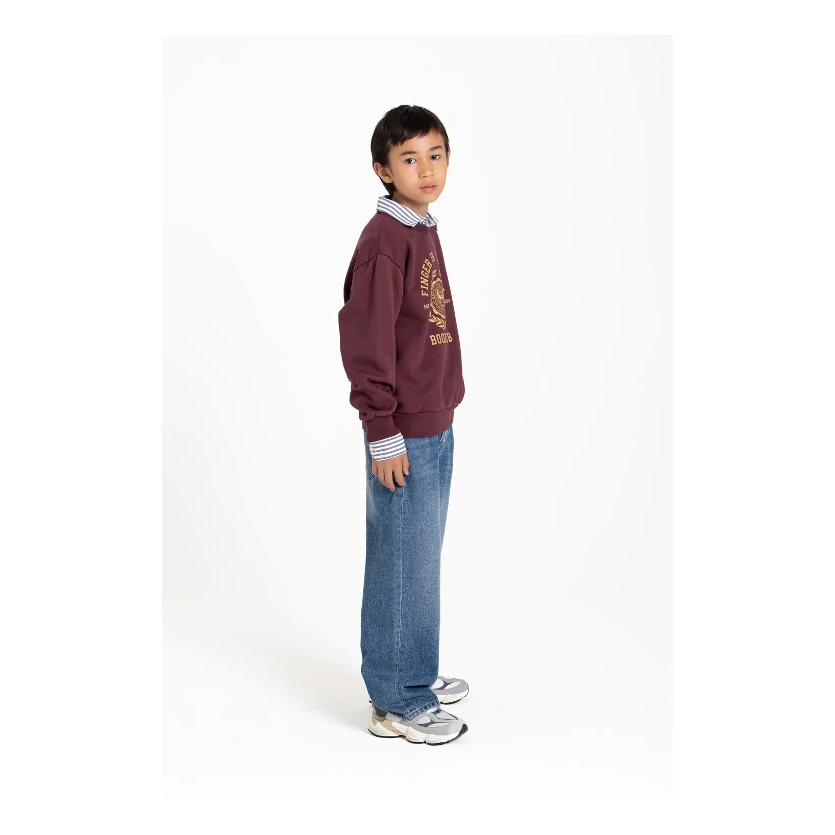 Finger in the nose - Blow Organik Pamuklu Sweatshirt | Koyu Kahverengi