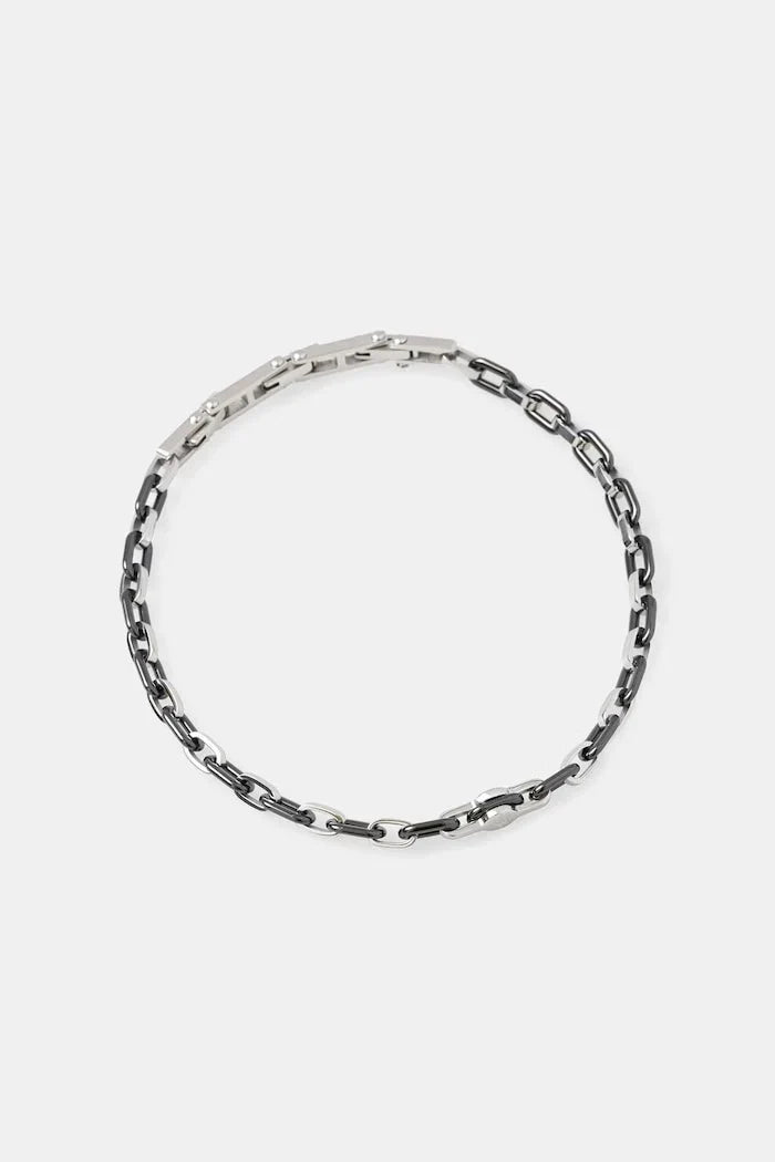 Pulsera MASERATI de acero inoxidable y cerámica para hombre