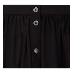 Bonpoint - Falda de Algodón Orgánico Ivy Hearts | Negro