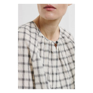 Pomandère - Blusa de rayas de algodón | Crema