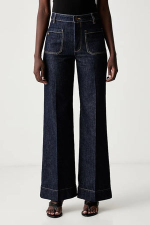 Victoria Beckham pantalón vaquero Alina de pernera ancha para mujer