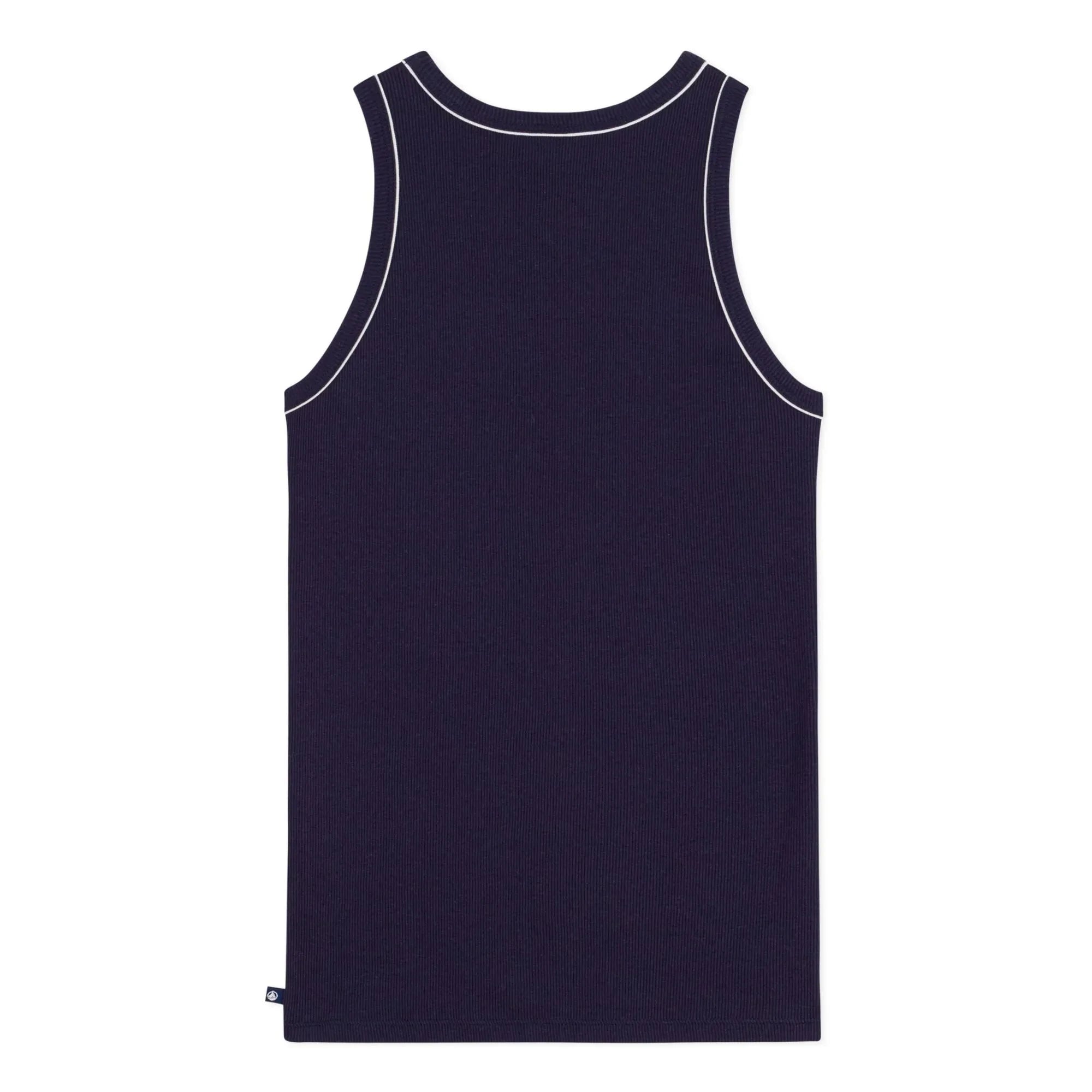 Petit Bateau - Camiseta sin mangas acanalada | Azul marino