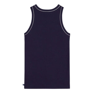 Petit Bateau - Camiseta sin mangas acanalada | Azul marino