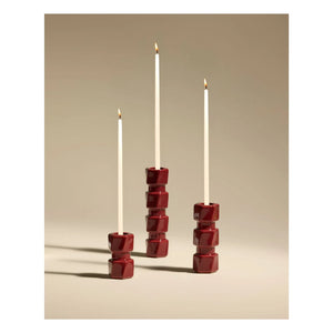 Maison Sarah Lavoine - Candelabro Colonna | Rojo carmín