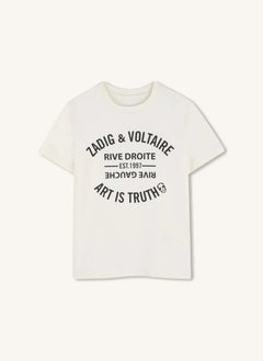 Zadig & Voltaire - Camiseta con logo Art Is Truth Algodón orgánico | Rosa