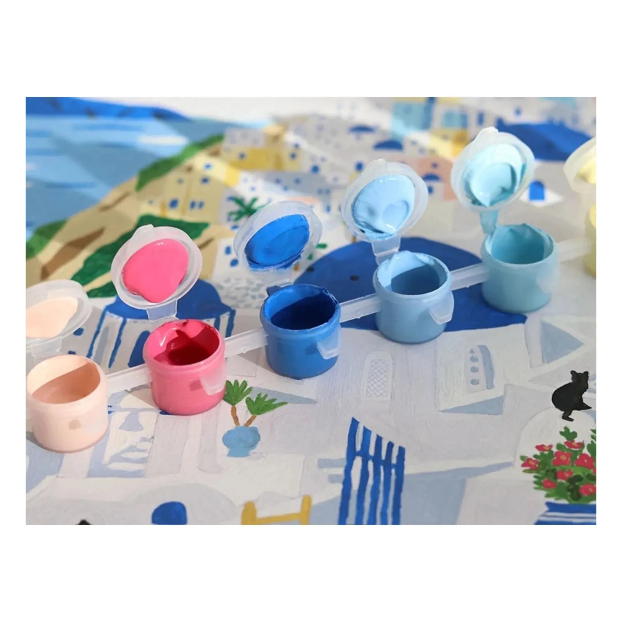 La Petite Épicerie - Set de pintura numerada - Santorini de Maja Tomljanovic