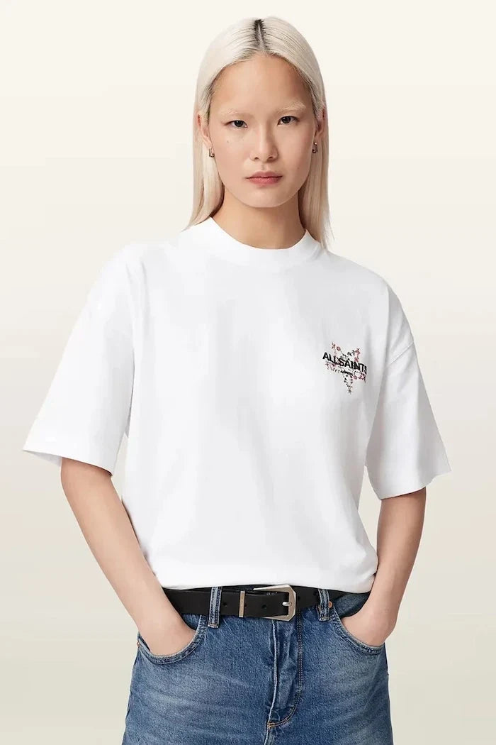 AllSaints Camiseta Oversize de Algodón para Mujer PENTACLE