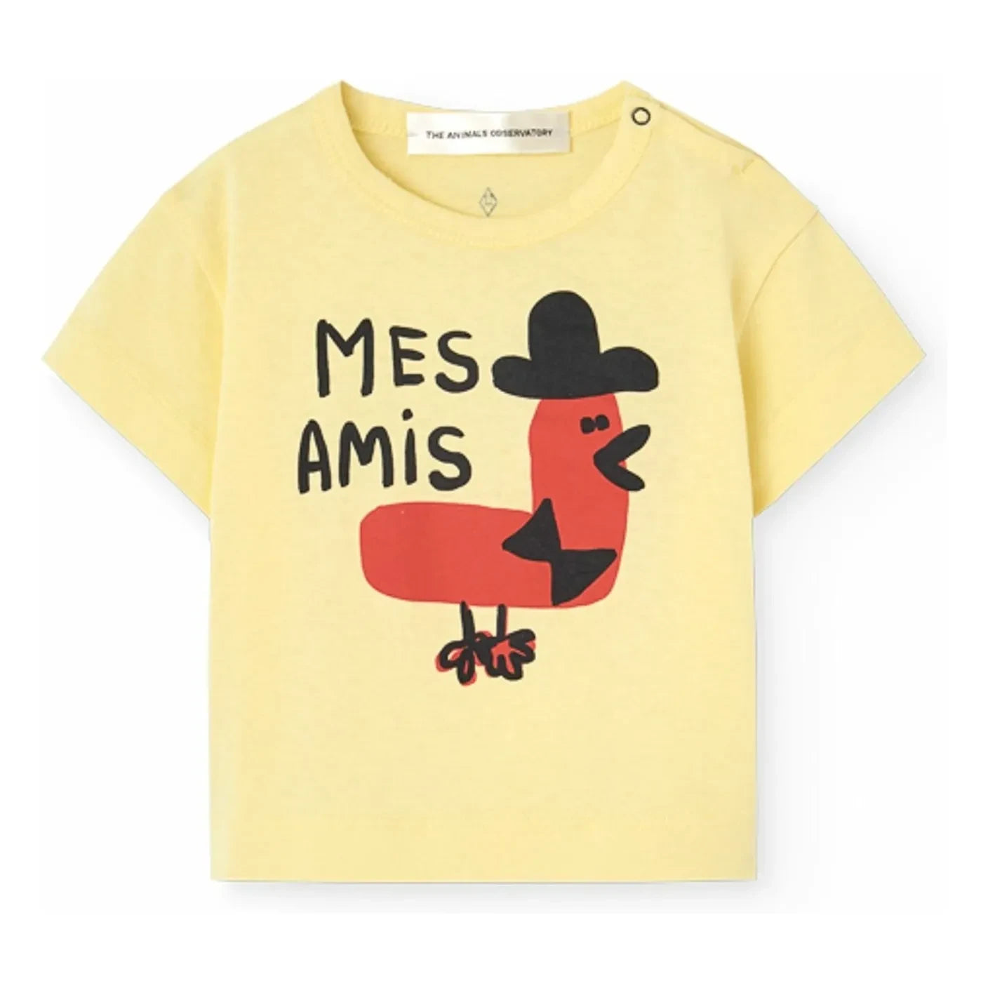 The Animals Observatory - Mes Amis Pangolin Camiseta Algodón orgánico | Amarillo