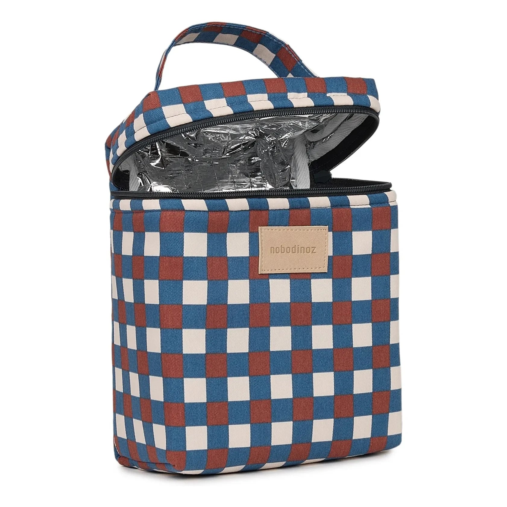 Nobodinoz - Bolsa de almuerzo isotérmica Hyde Park Mosaic | Azul