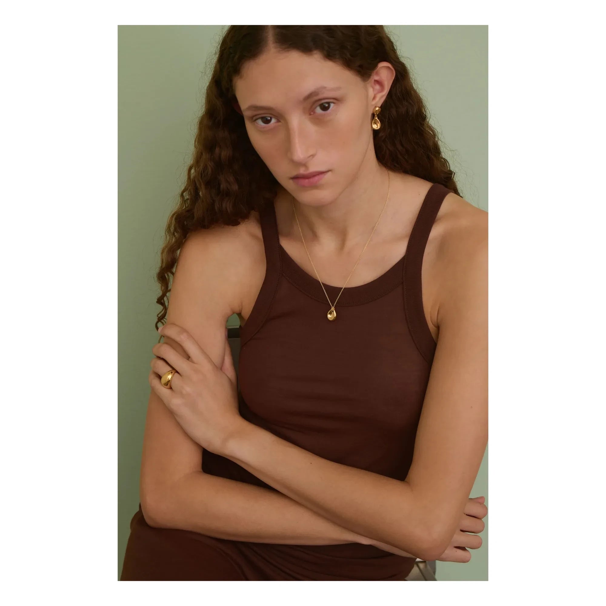 Soeur - Pendiente individual | Oro