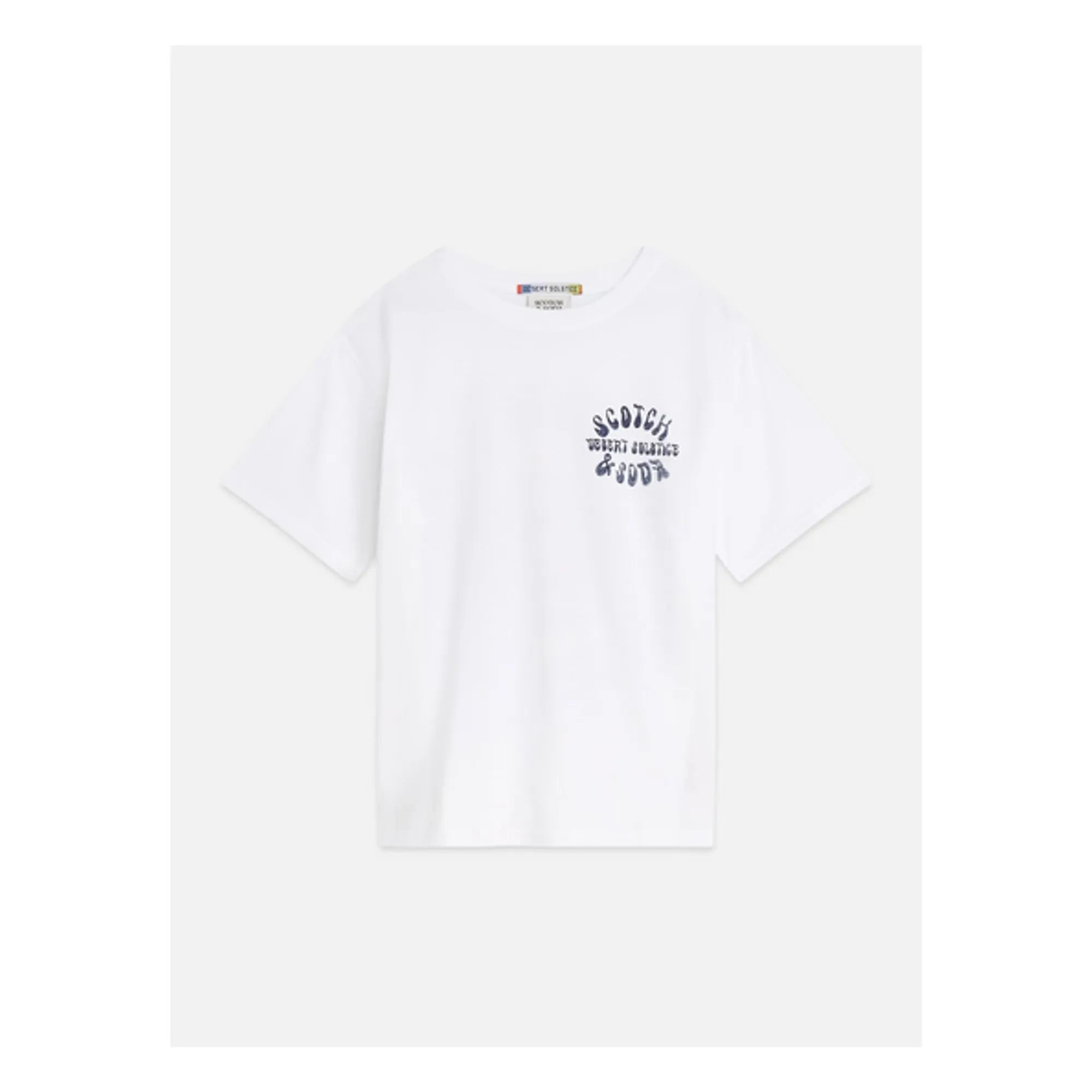 Scotch & Soda - Camiseta con estampado de logotipo | Blanco
