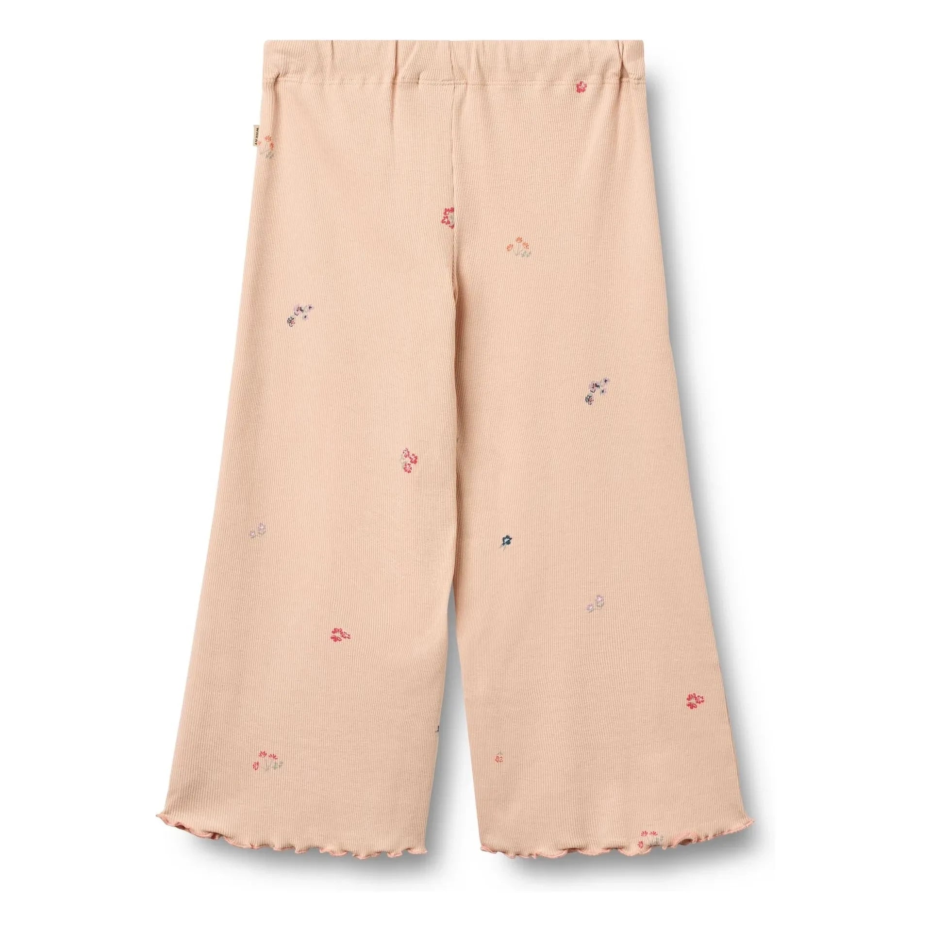 Wheat - Pantalón de algodón orgánico con estampado floral Ela | Melocotón