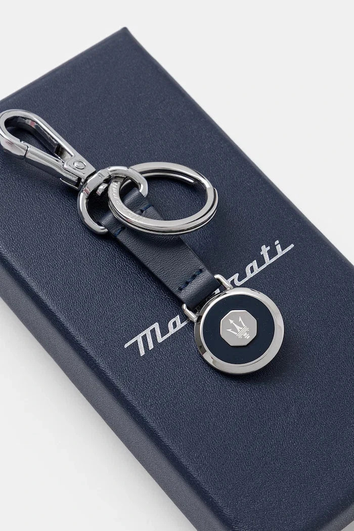 Llavero de cuero para hombre MASERATI