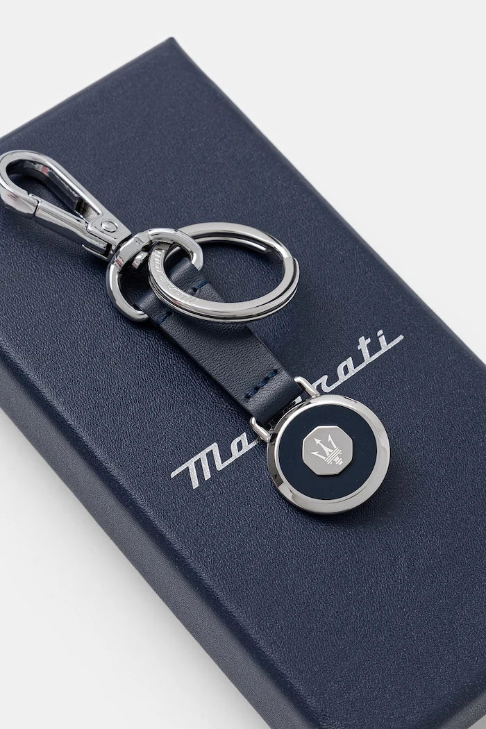 Llavero de cuero para hombre MASERATI