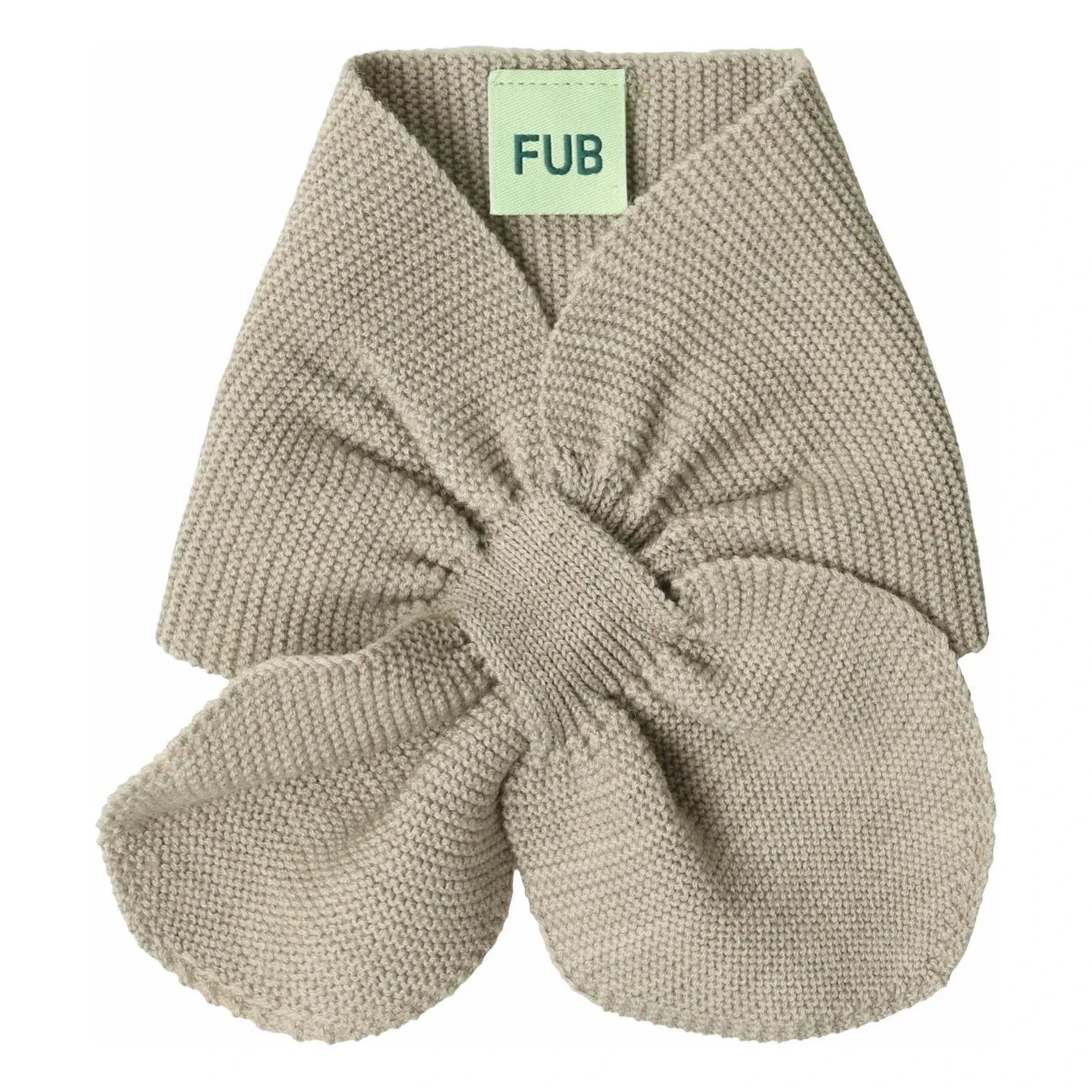 FUB - Bufanda de lana merina | Beige jaspeado