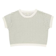 Rylee + Cru - Camiseta de rayas cortas | Marfil