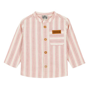 Bonton - Camisa de bebé a rayas | Crema