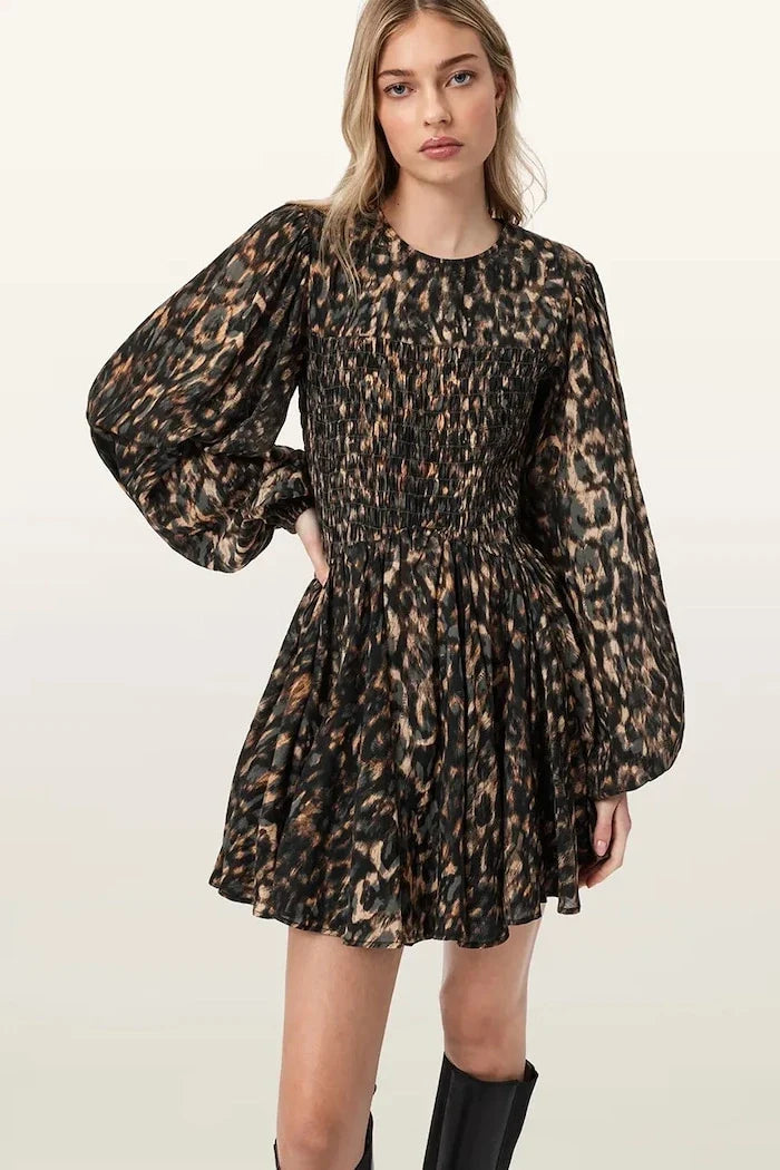 AllSaints Vestido ancho de algodón CHIA