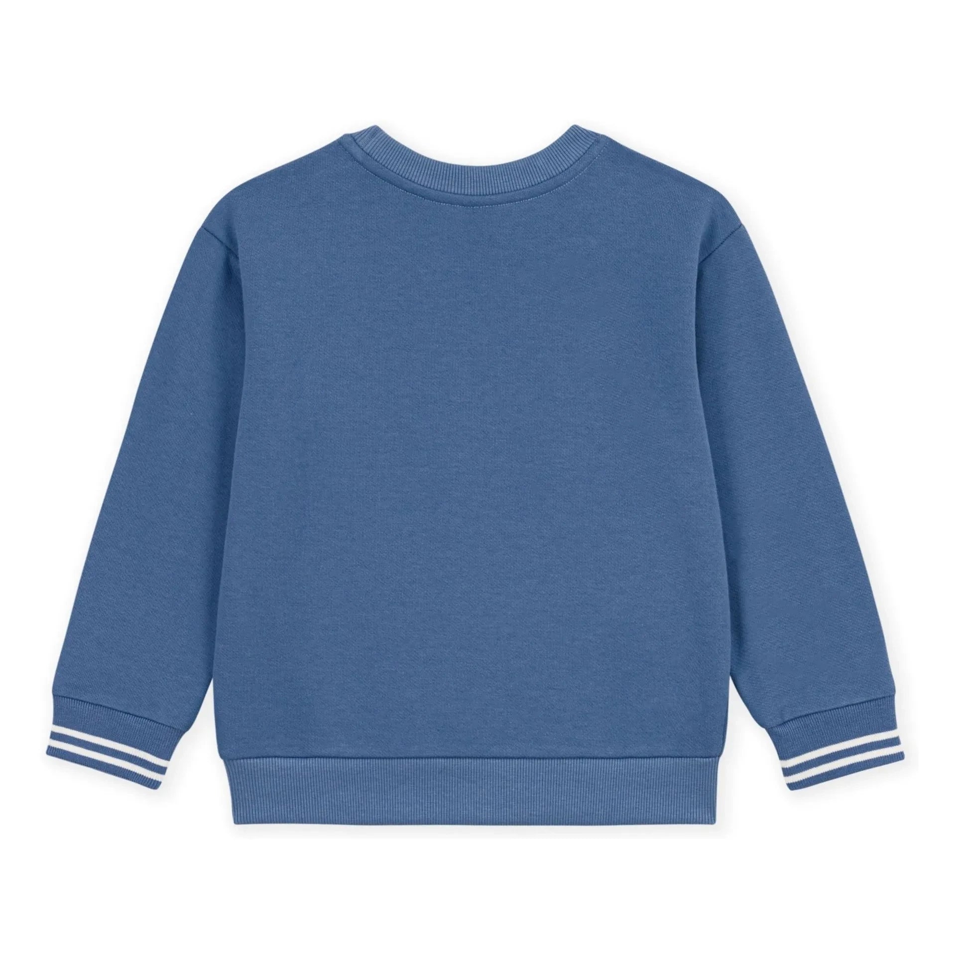 Petit Bateau - Organik pamuk logo sweatshirt | Mavi