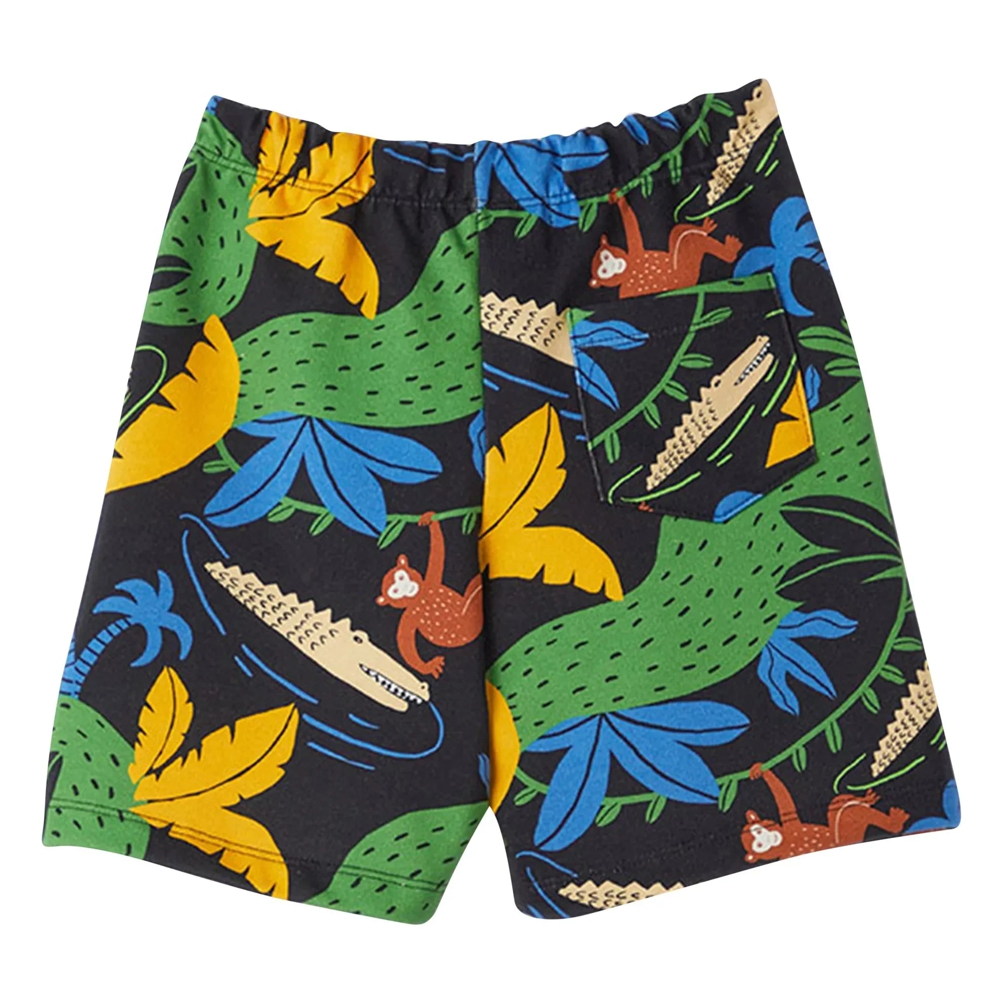 Fabula - Bermuda de felpa Jungle | Negro