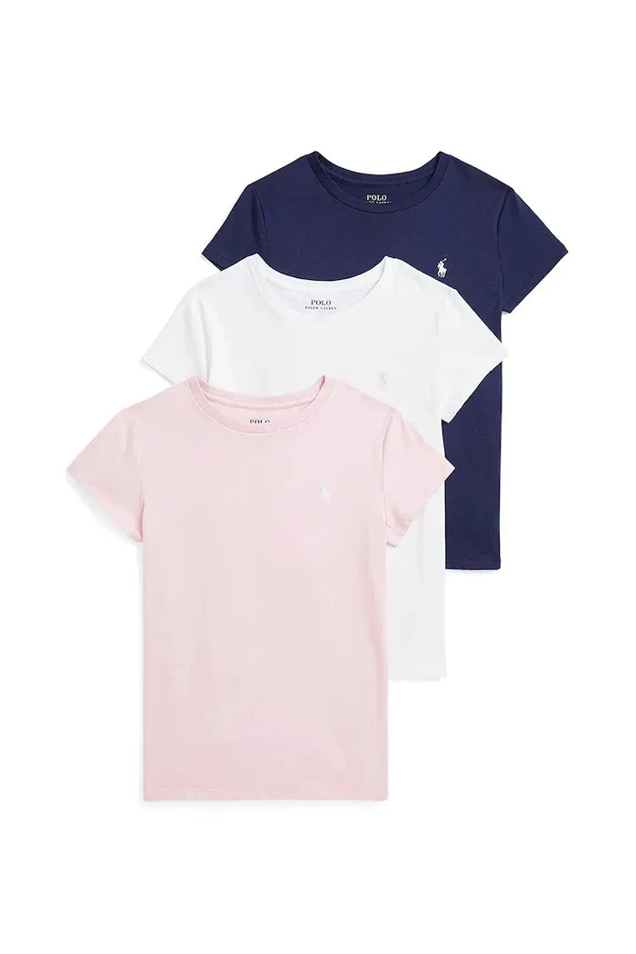 Camiseta de algodón para niños Polo Ralph Lauren (3 unidades)
