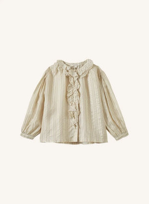 Caramel - Blusa a Rayas Cora | Marrón Taupe